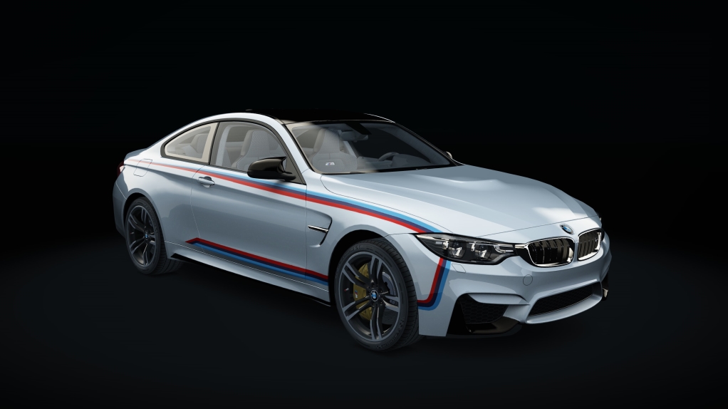 BMW M4, skin m_white_stripe_2