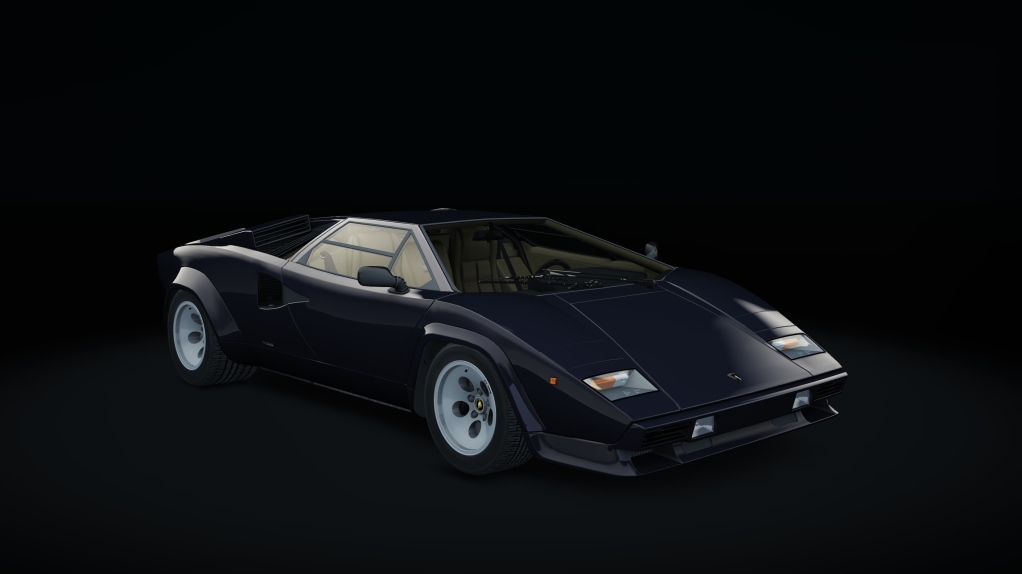 Lamborghini Countach S1, skin blu_acapulco_metal