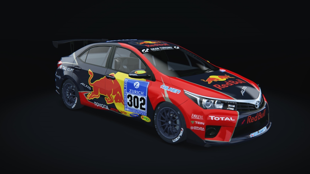 Toyota Corolla Altis VLN SP3, skin redbull