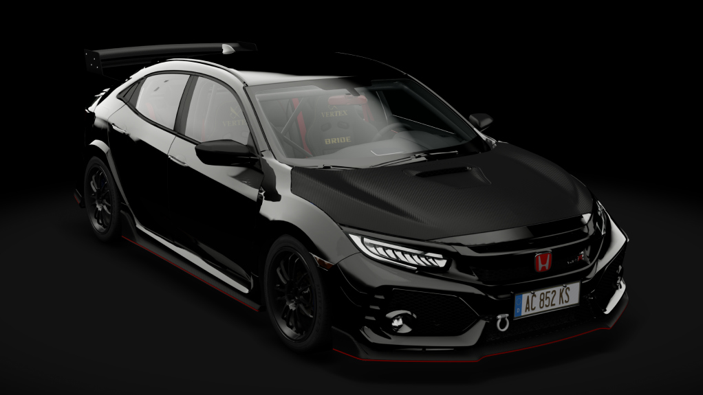 Honda Civic Type-R (FK8) Track, skin Crystal Black Pearl