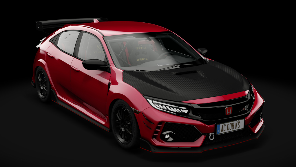 Honda Civic Type-R (FK8) Track, skin Flame Red