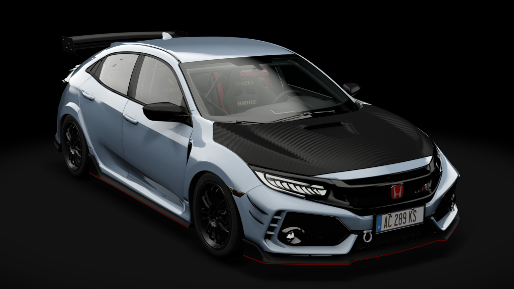 Honda Civic Type-R (FK8) Track, skin Sonic Grey Pearl