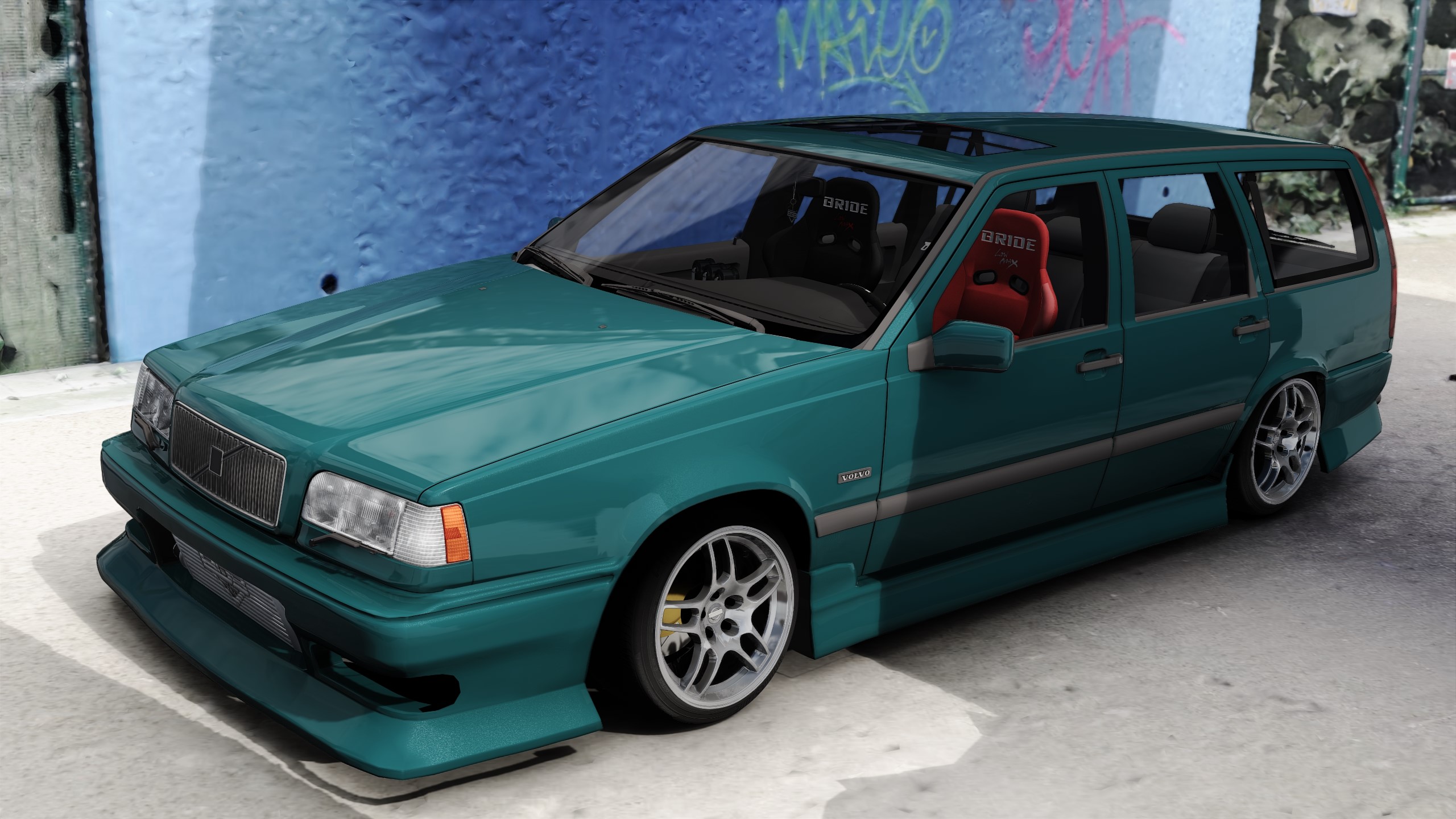 BDB Volvo 850R Estate, skin Peacock_Blue