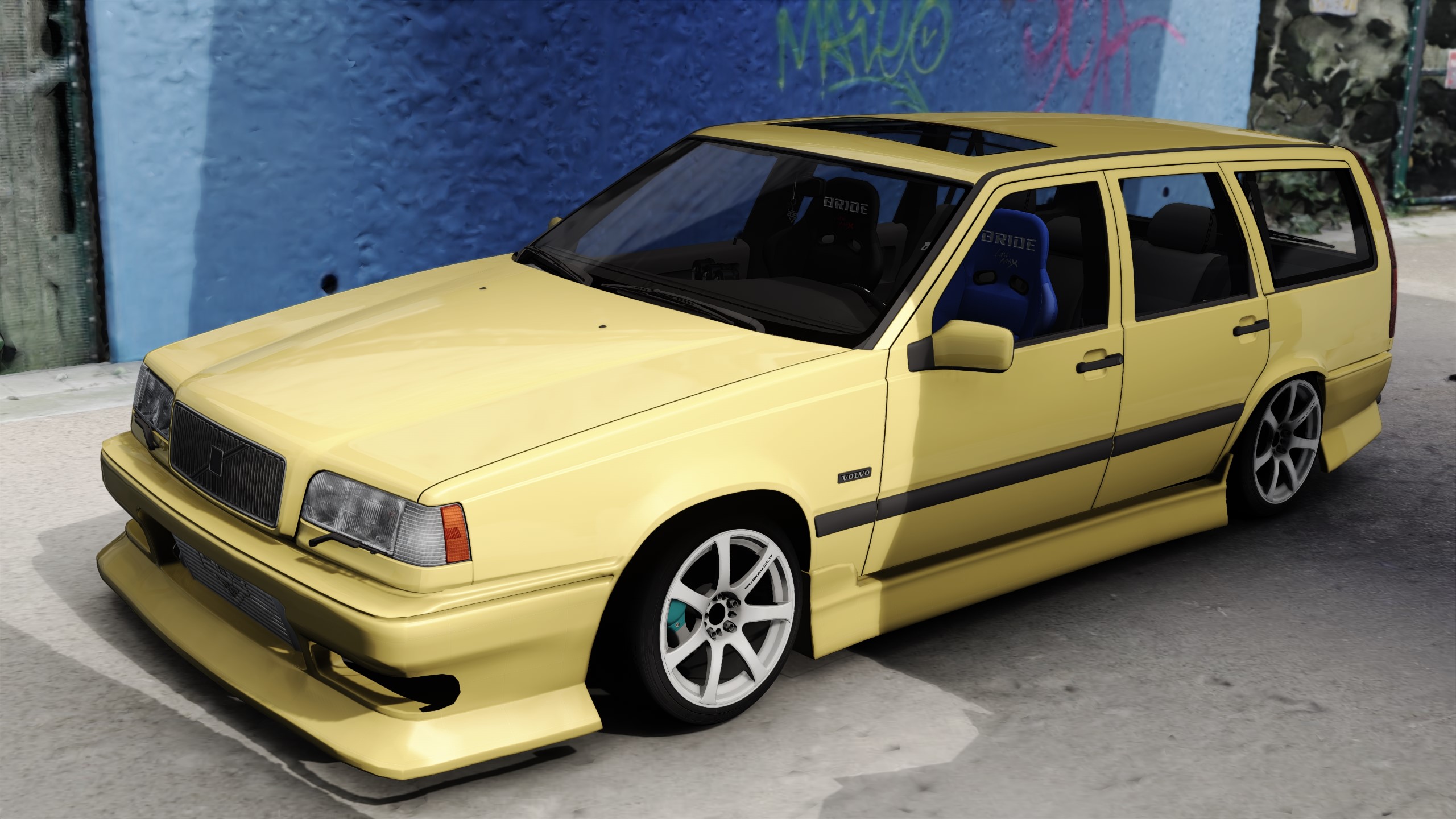 BDB Volvo 850R Estate, skin Yellow