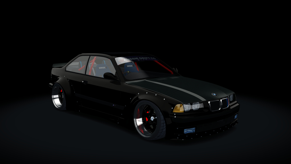BMW E36 M3, skin Black