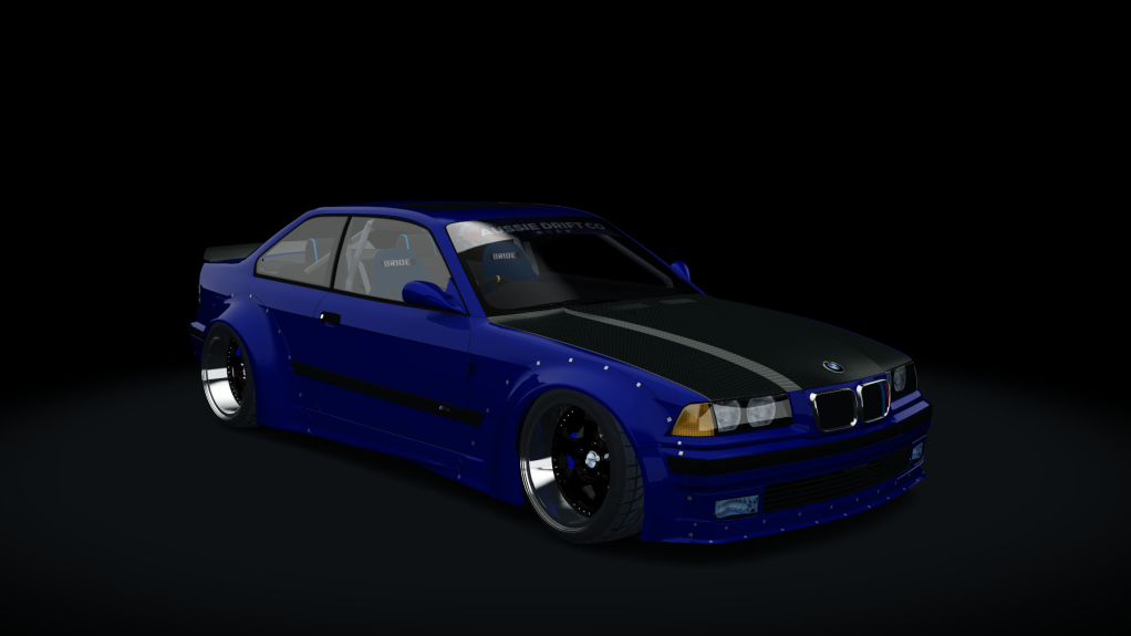 BMW E36 M3, skin Dark Blue