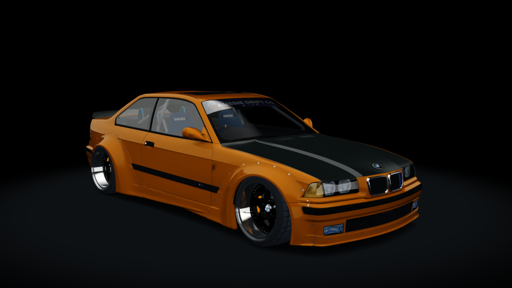 BMW E36 M3, skin Orange