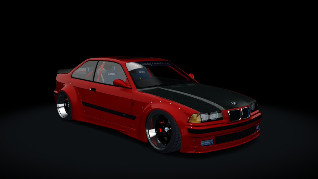 BMW E36 M3, skin Red