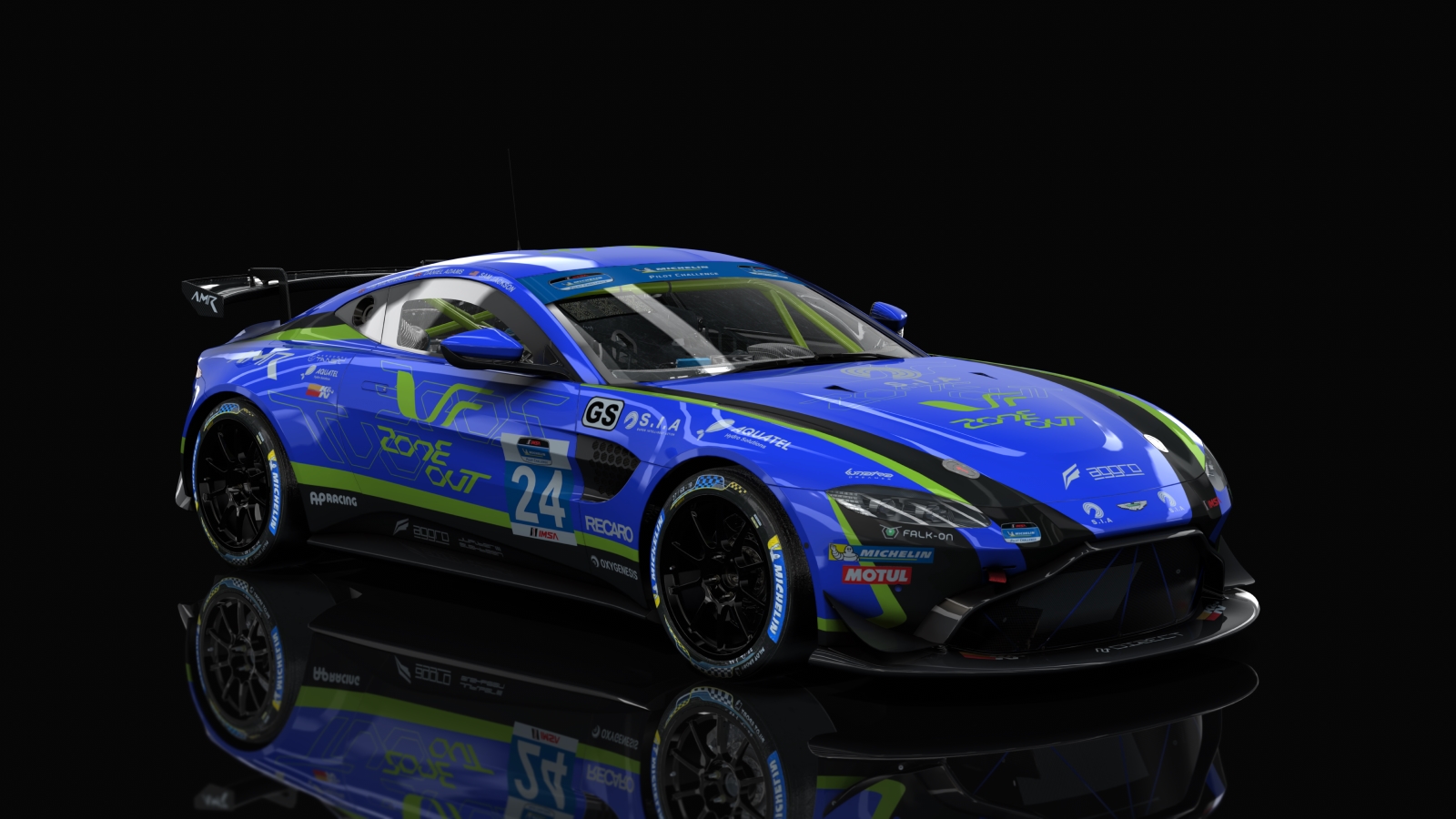 GT4 Aston Martin Vantage, skin ZONE OUT