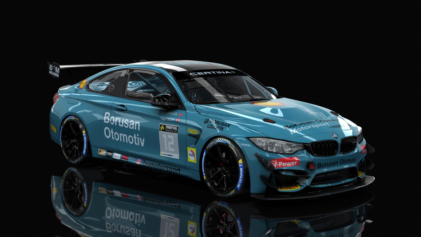 GT4 BMW M4, skin Borusan Otomotiv Motorsport 2018