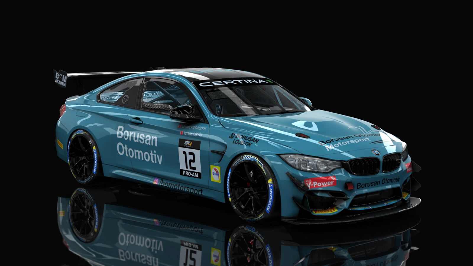 GT4 BMW M4, skin Borusan Otomotiv Motorsport 2019