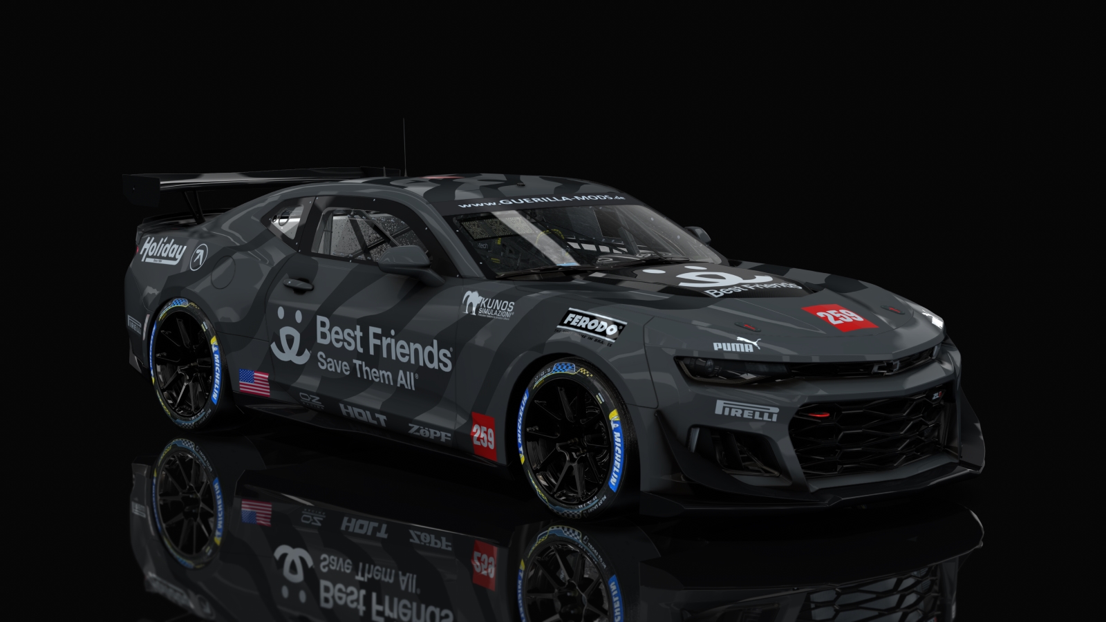 GT4 Chevrolet Camaro R, skin 259-bestfriends