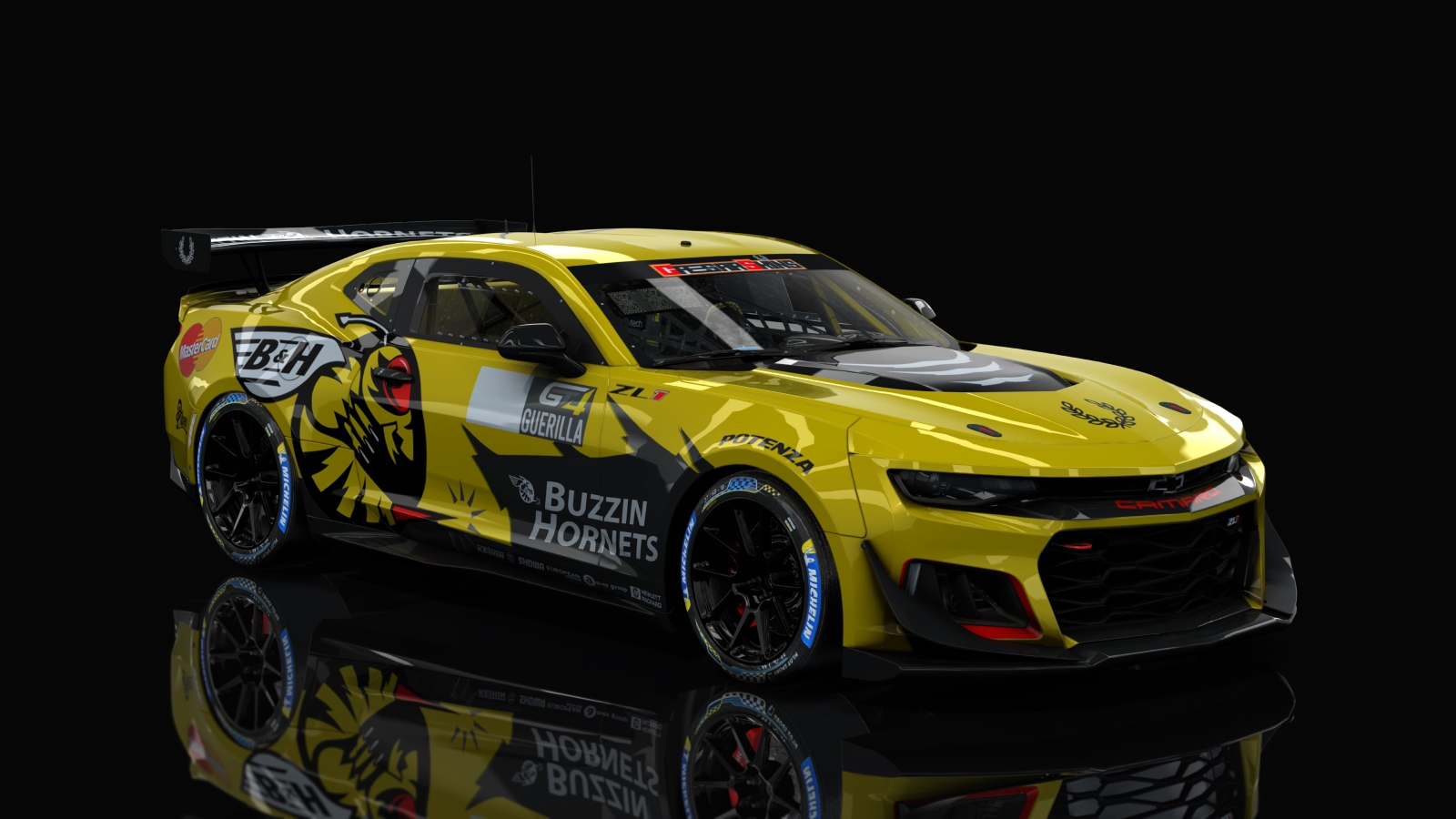 GT4 Chevrolet Camaro R, skin BuzzinHornets