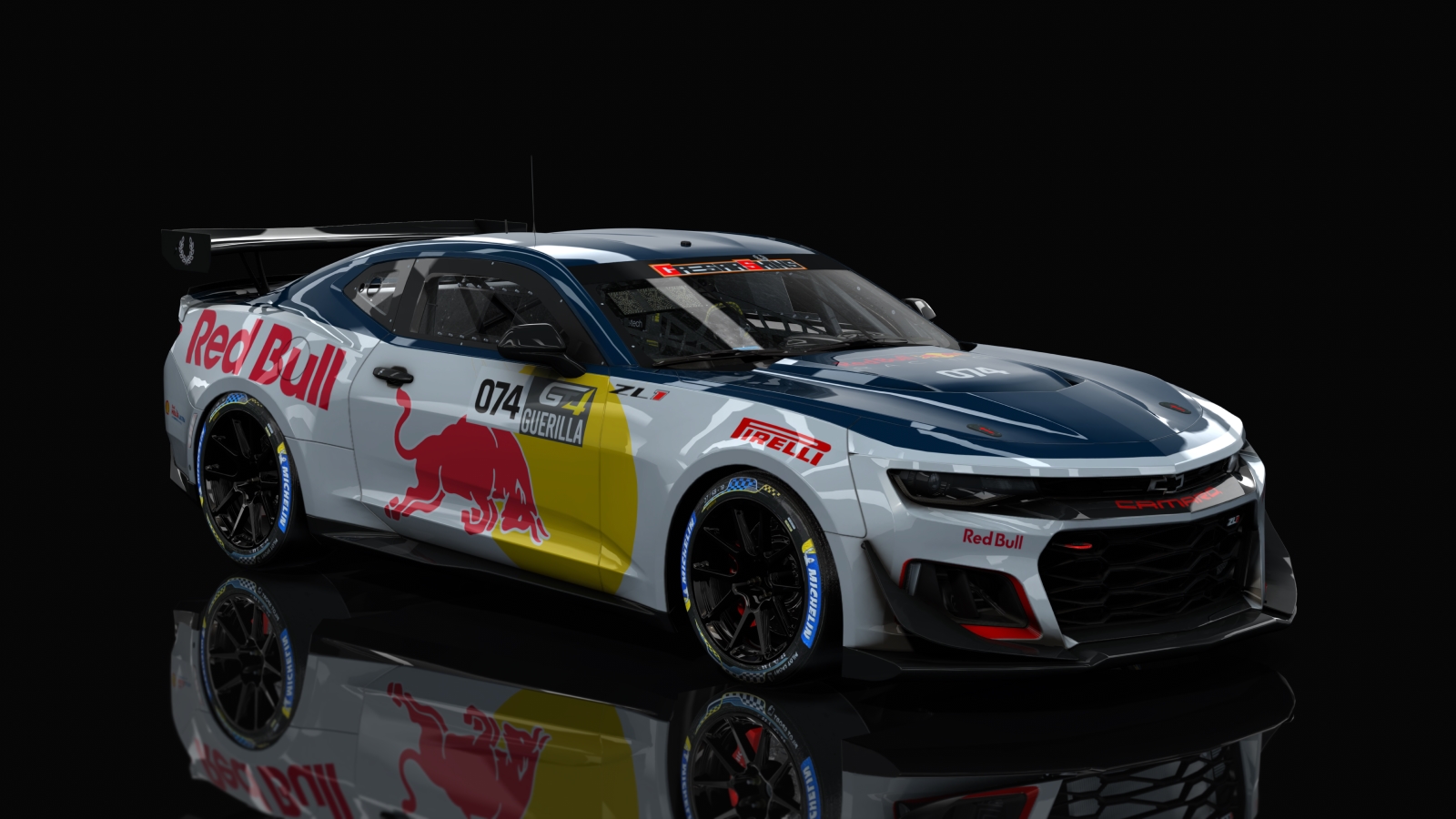 GT4 Chevrolet Camaro R, skin RedBull