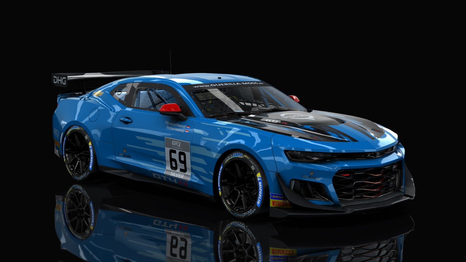 GT4 Chevrolet Camaro R, skin rm_gt4_european_series_2019_v8_racing_69