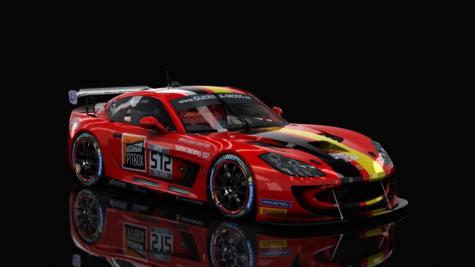 GT4 Ginetta G55, skin me_gt4_european_series_ttp_ginetta_HUE_512