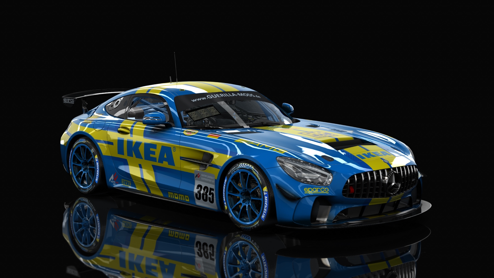 GT4 Mercedes AMG, skin 385-ikea