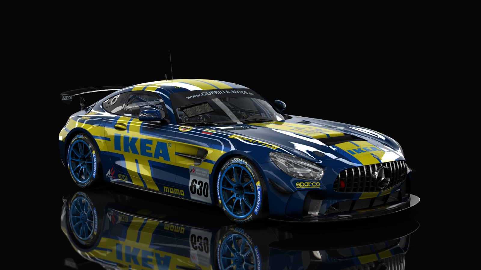 GT4 Mercedes AMG, skin 630-ikea