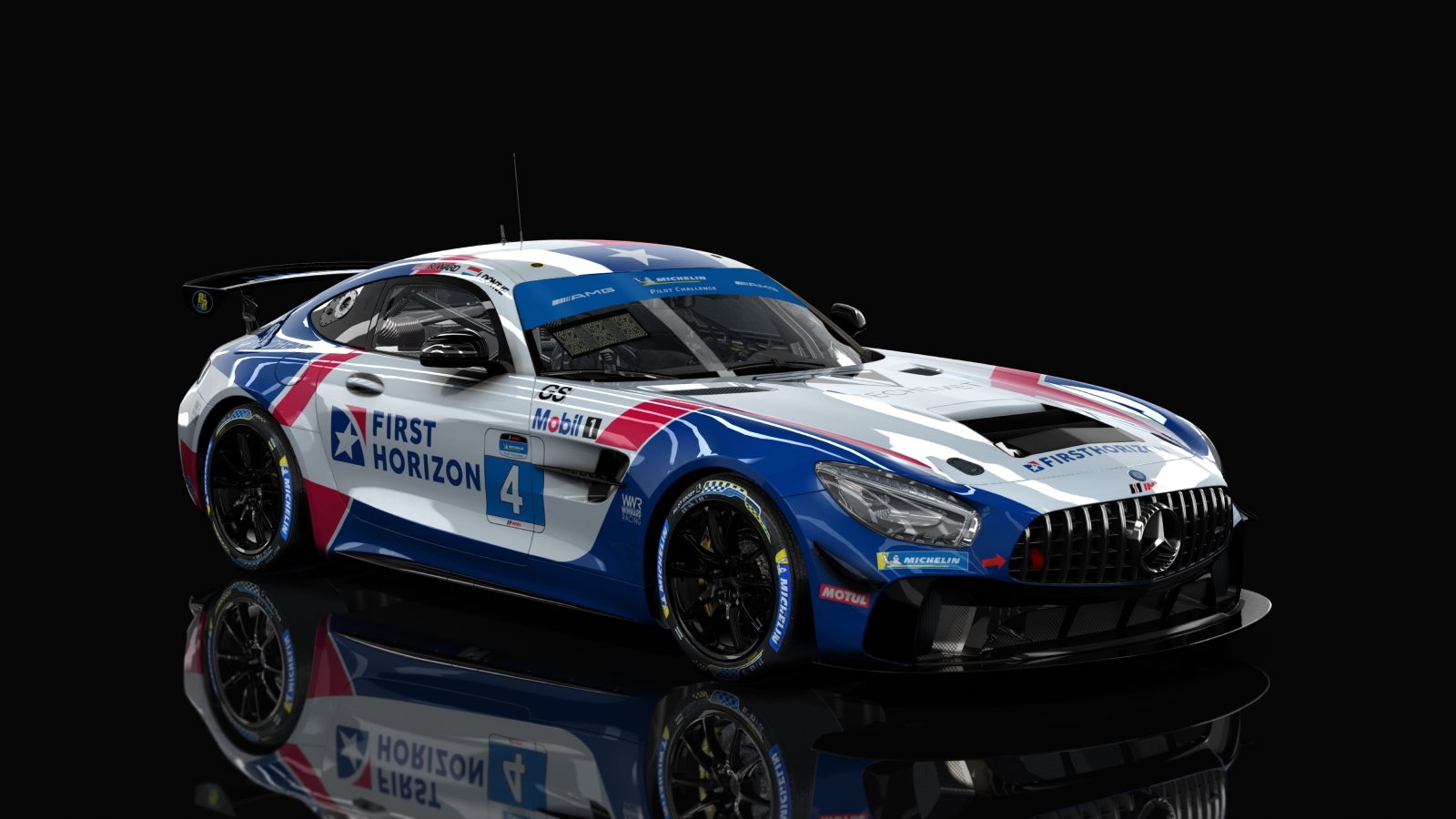 GT4 Mercedes AMG, skin Winward Racing - 4