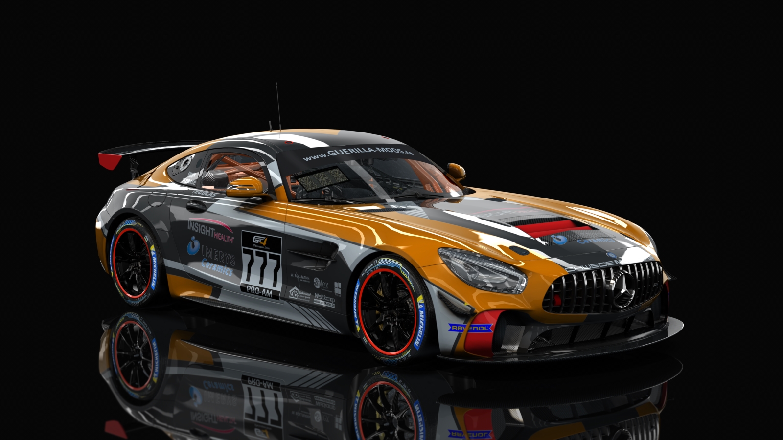 GT4 Mercedes AMG, skin gt4_european_series_schwede_777