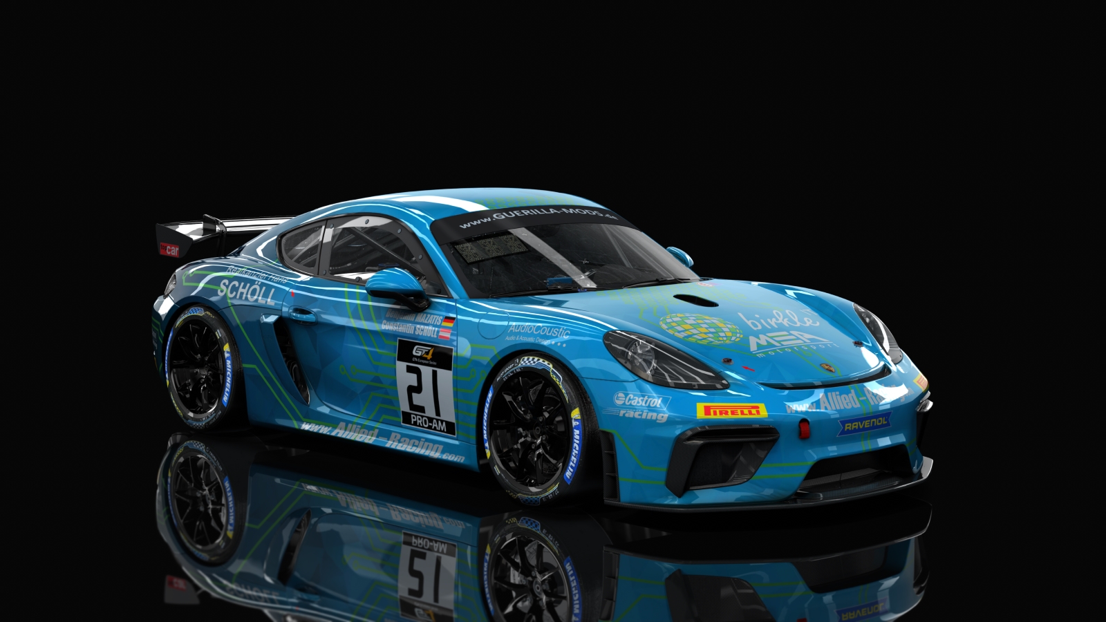 GT4 Porsche 718 Cayman Clubsport, skin rm_gt4_european_series_2019_allied_racing_21