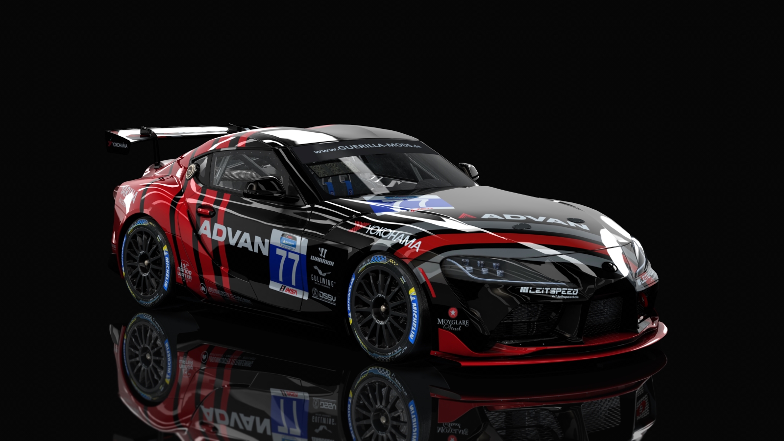 GT4 Toyota Supra, skin Advan_Racing