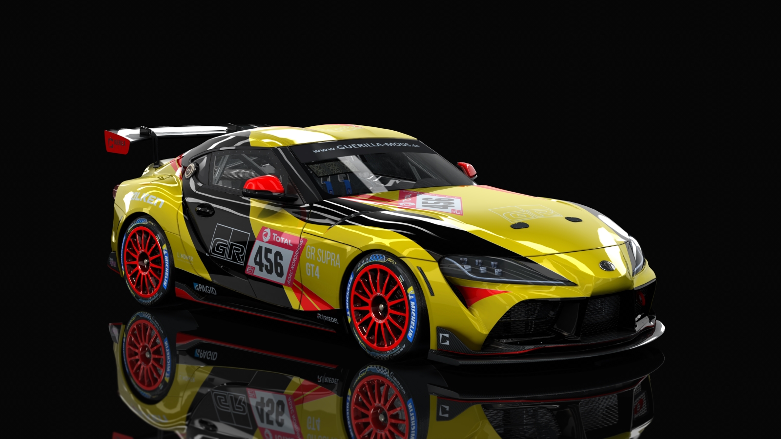 GT4 Toyota Supra, skin GR_Racing_Yellow