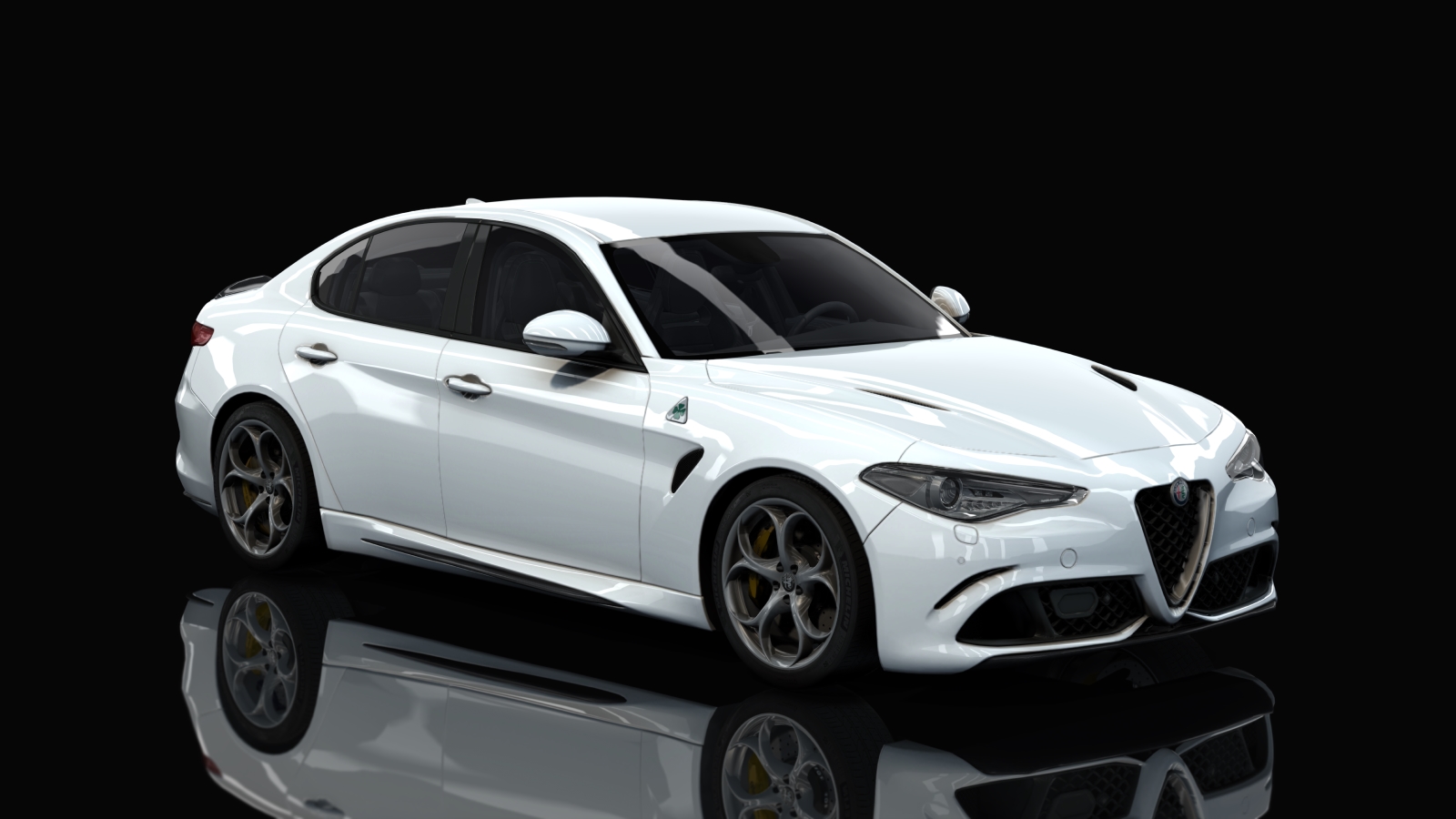 Alfa Romeo Giulia Quadrifoglio, skin 01_Bianco_Trofeo