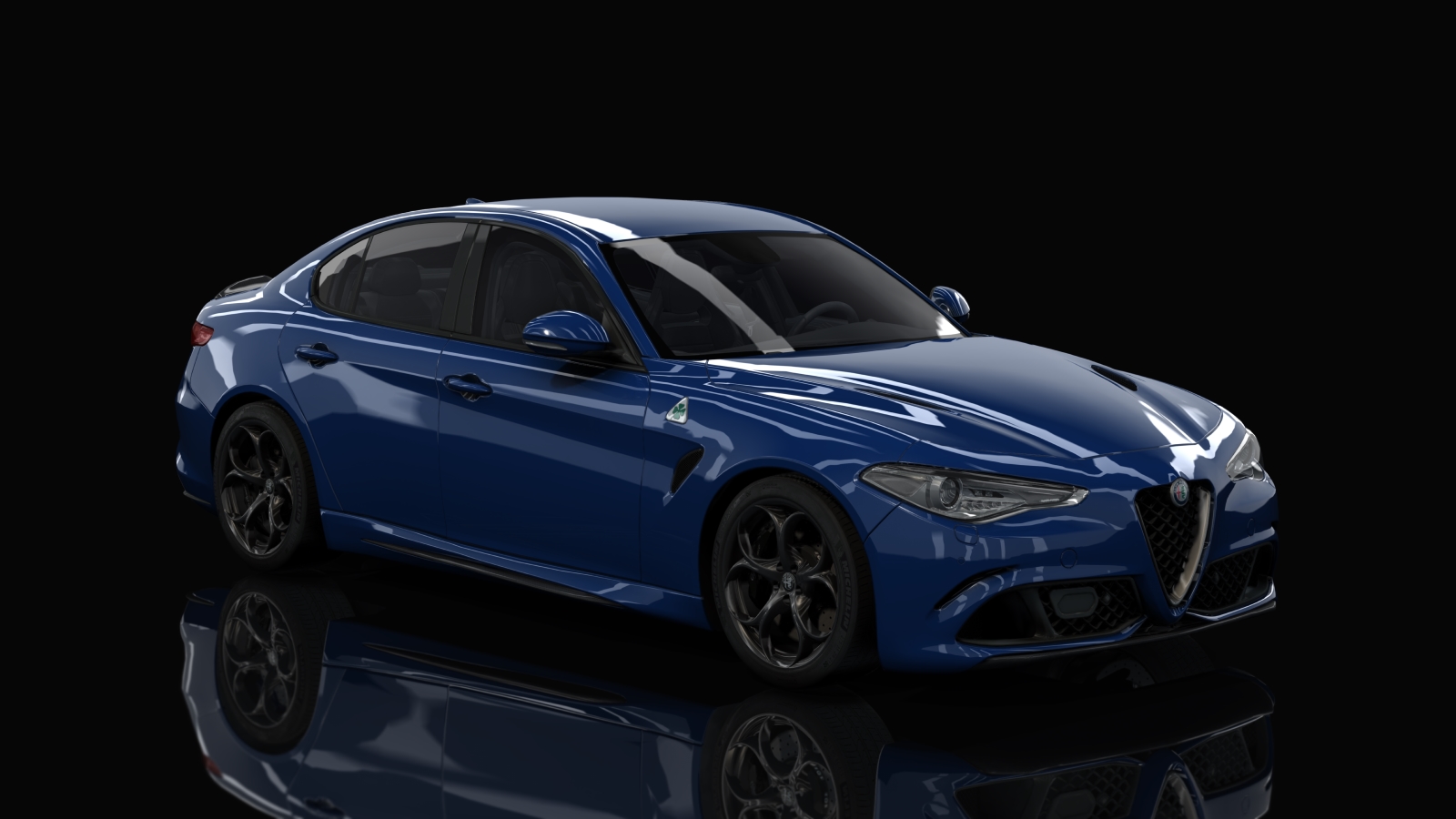 Alfa Romeo Giulia Quadrifoglio, skin 02_Blu_Montecarlo