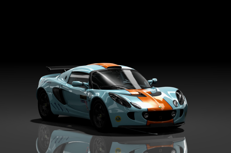 Lotus Exige Track, skin light_blue_orange