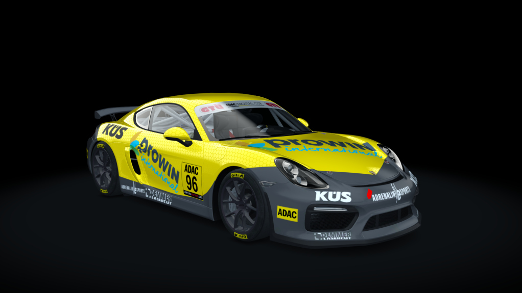 Porsche Cayman GT4 Digital Cup, skin ADAC_96_Saarland