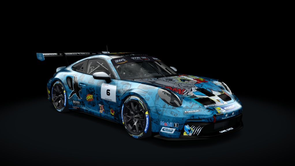 Porsche 911 GT3 Cup 992, skin 6_black_falcon