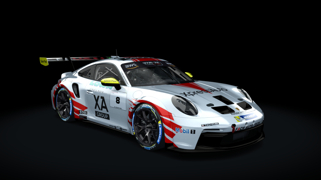 Porsche 911 GT3 Cup 992, skin 8_fach_auto_tech