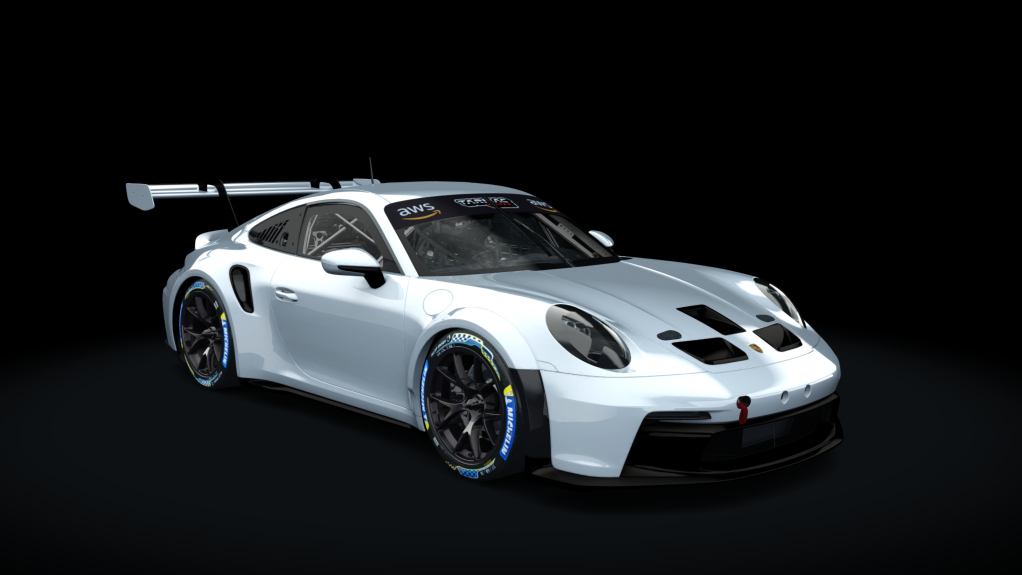 Porsche 911 GT3 Cup 992, skin weißes template