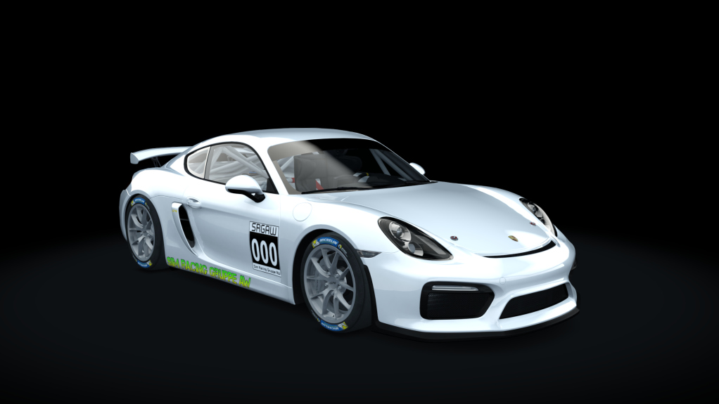 Porsche Cayman GT4 Clubsport, skin 00_srgaw_template_weiss