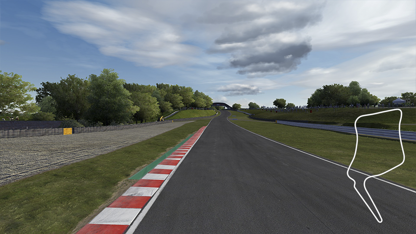 Oulton Park, layout island