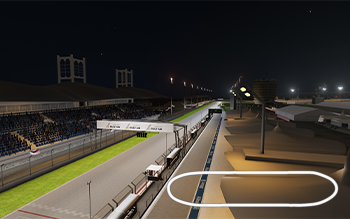 Bahrain International Circuit, layout test