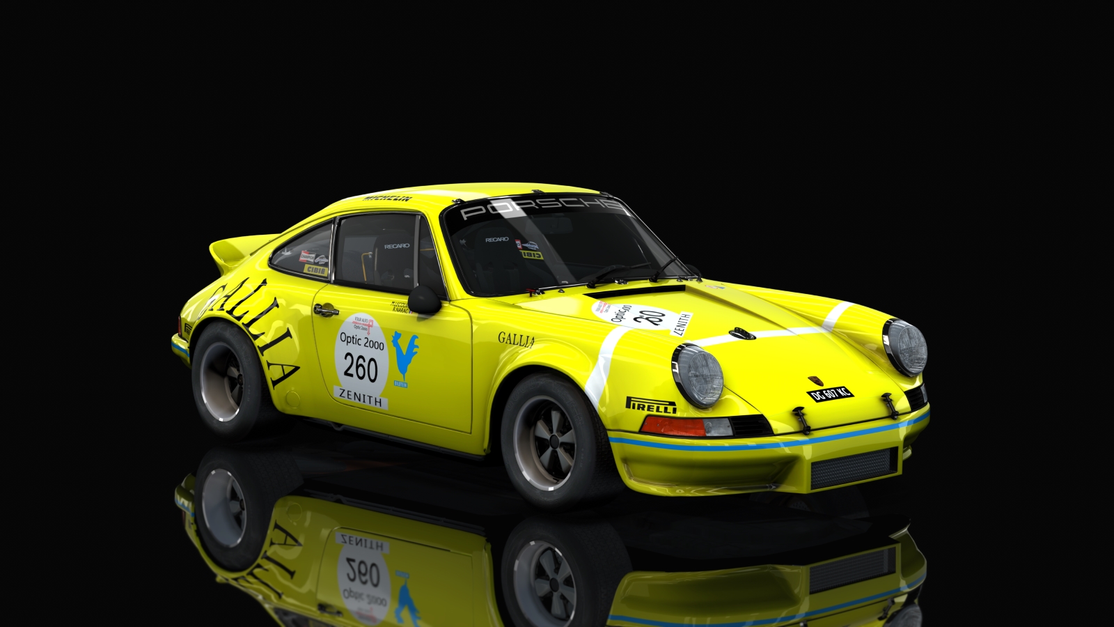 ACL GTR Porsche 911 RSR 1973, skin GALLIA