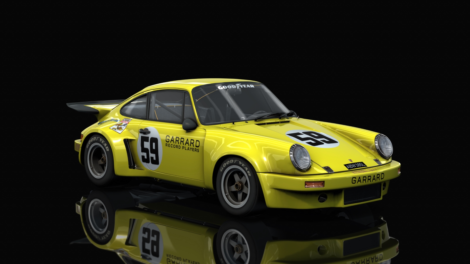 ACL GTR Porsche RSR 74, skin brumos_yellow