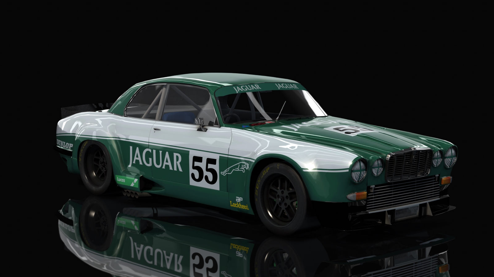 ACL GTR Jaguar Broadspeed XJ12C, skin british_green55_4k