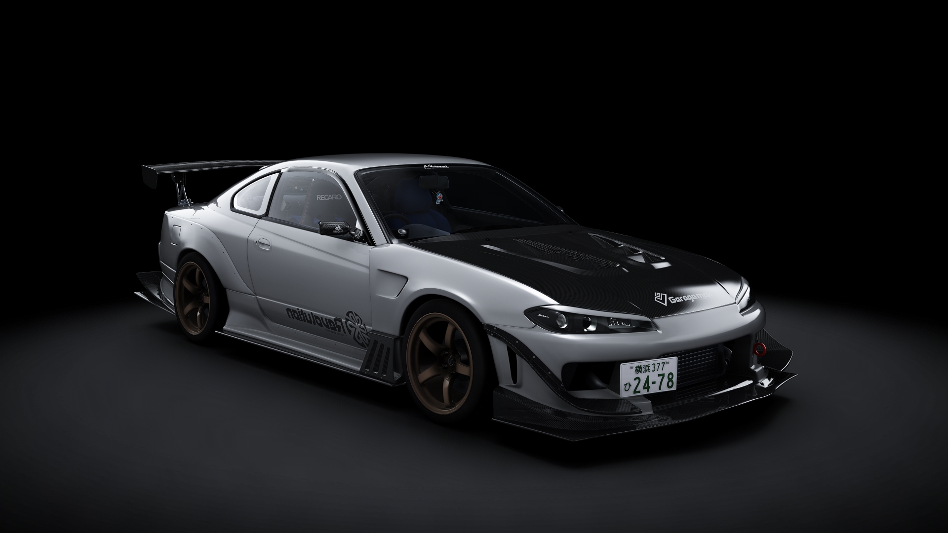 Nissan Silvia S15 Garage Mak, skin z_tune_silver