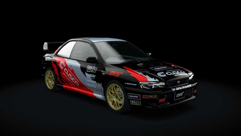 Subaru Impreza 22B STi, skin cusco_black