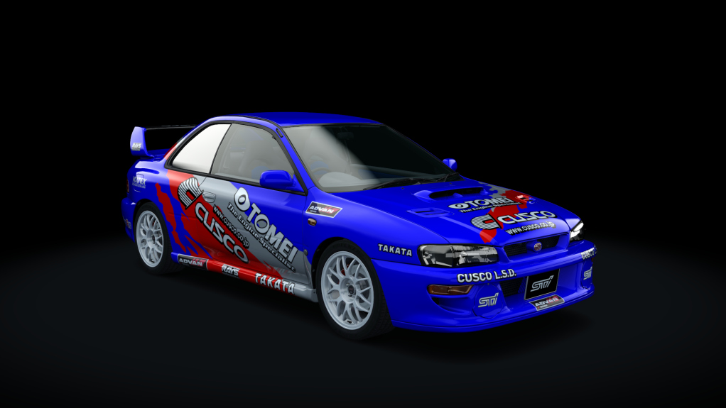 Subaru Impreza 22B STi, skin cusco_blue