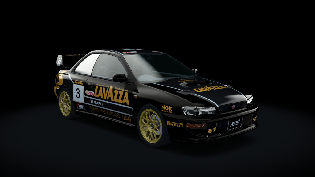 Subaru Impreza 22B STi, skin lavazza