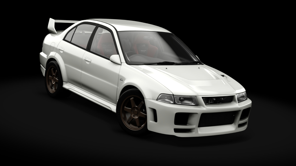 Mitsubishi Lancer Evolution V Wangan Spec, skin 00_scotia_white