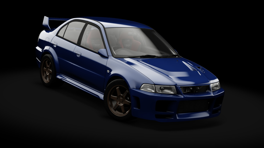 Mitsubishi Lancer Evolution V Wangan Spec, skin 02_canal_blue