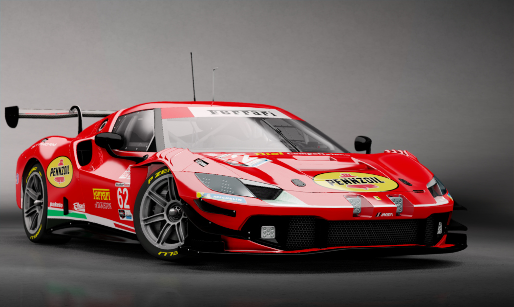 -BCRC M/E - Ferrari GT3, skin 2023 #62 Risi Competizione