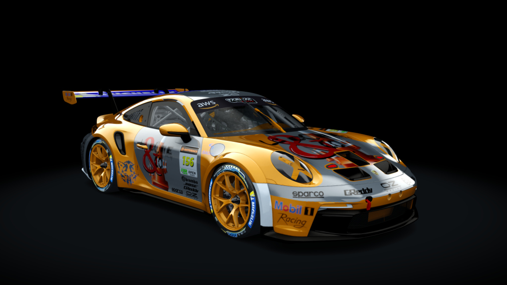 Porsche 911 GT3 Cup 992, skin C&C 156