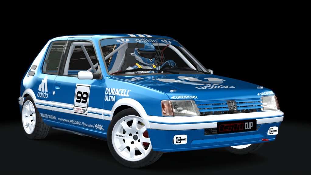 Peugeot 205 GTI Cup, skin adildo