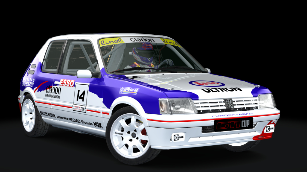 Peugeot 205 GTI Cup, skin clarion